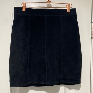 Bardot black leather miniskirt size small